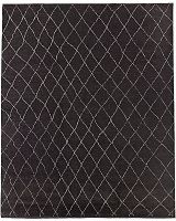 Dara Hand Knotted Moroccan Rug - Black (12' x 15')