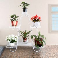 6 wrought iron flowers rack