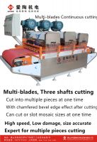 Three heads multi-blades tile cutting machine