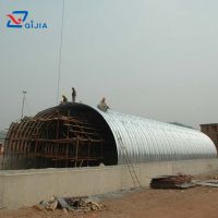 Semi Circle Large Corrugation Corrugated Galvanized Metal Structure Arch Culvert