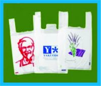  printed color T-shirt bags for suppermarket 