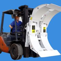 paper roll handling equipment, hydraulic forklift attachment paper roll attachments