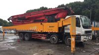 Used Sany truck mounted concrete pump 56m 2013