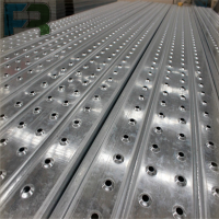 China Manufacture Tianjin Scaffolding Perforted Standard Galvanized Steel Plank With Hook