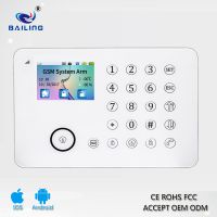 Touch Tft/lcd Screen / Multi-alert Function /gsm Wireless 433/315 Mhz Intelligent Home Security Alarm System