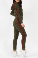 Stripe Hoodie Joggers Lounge Suit