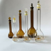 5-2000ml Boro3.3 Glass volumetric Flask heavy wall Transparent or Amber lab glassware factory in China competitive price