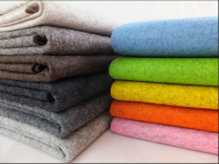 100% colorful wool felt fabric manufacture