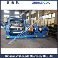 Two Roll Open Mixing Mill with Stock Blender