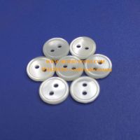 Geniune Trocas Pearl Buttons with Round Slim Rim for Sewing Luxury Shirt
