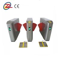 Automatic access control flap barrier gates with ESD system