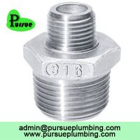 stainless steel hex reducing nipple npt China supplier