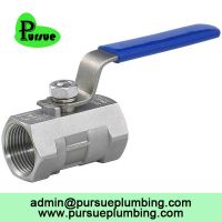 stainless steel 304 316 1 piece ball valve