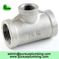 ISO CE certified stainless steel reducing tee