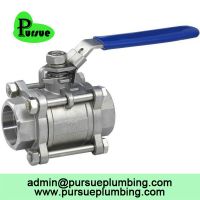 stainless steel 304 316 3 piece ball valve china supplier