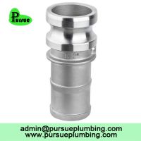 stainless steel 304 316 aluminum Camlock E hose shank adapter