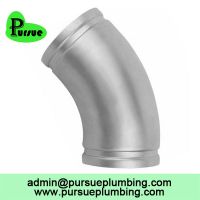 stainless steel 304 316 45 degree grooved elbow suppliers