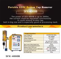 Mini Portable Broken Tap Removal Spark Machine Cutting Equipment SFX-4000B