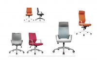 High back genuine leather chairs, office chairs, executive chairs