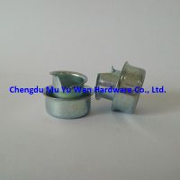 Electroplated zinc flared/split type ferrule for flexible metal conduit