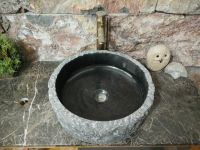 Dark Limestone Vessel Sink, Limestone Wash Basin, Basalt Sinks, Nature Stone Basins, Marble Sinks