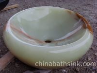 Green Onyx Wash Basin, Onyx Vessel Sink