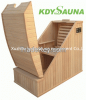 Far infrared wooded portable half body sauna room