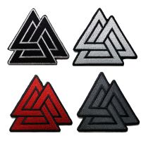 Shopatches Wholesale High quality embroidered triangle logo patches for the jacket