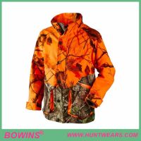 Camouflaged waterproof shooting hunting jacket