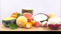 Frozen fruits or icecream, all natural, finest and freshest ingredients