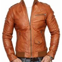  Brown Colour Pure Customised leather jackets for Men's