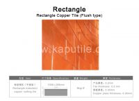 Rectangle Copper Tile (Flush type)