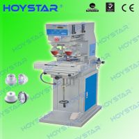2 Color Pad Printing Machine with shuttle worktable for keychain/golf ball
