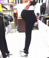 450gwomen's thick warm super soft pregnant protact baby  slimming napped  high waist tights pants