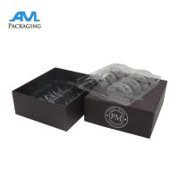 paper cardboard box printing with clear blisters macaroon packaging gifts