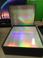 custom printing paper rigid box for fashion packaging gifts hologram interior boxes