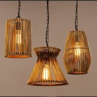 new design modern bamboo lighting suspension chandelier pendant lamp