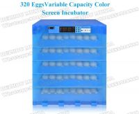 320 eggs full automatic color screen incubator