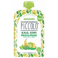 Piccolo Organic Kale, Kiwi, Peas and Pear with a hint of basil 100g
