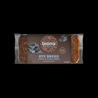 Biona Organic Rye Bread With Chia & Flax 500g