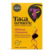 Taka Organic Turmeric blend Teabags with Hibiscus & Cinnamon 15s
