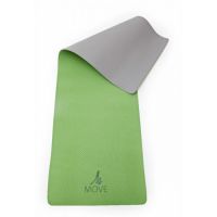 MOVE Eco-Friendly TPE double tone yoga mat 6 mm Olive Green