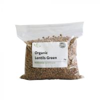 Wellness Bulk Organic Lentils Green 1kg