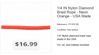 Diamond Braid Rope