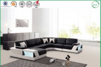 Stylish Home Furniture Genuine Leather Sofa Bed