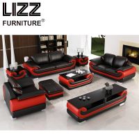 Miami Furniture Leisure Leather Sofa Sets