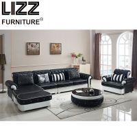 Living Room Furniture Sectional Modern Home Leather Sofa