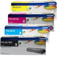 4 Pack Genuine Brother TN-251 Toner Cartridge Set