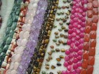 All shapes and sizes of gemstone beads