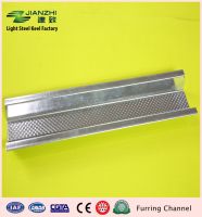 China leading factory oem 30*22*0.4mm galvanized light steel keel furring channel